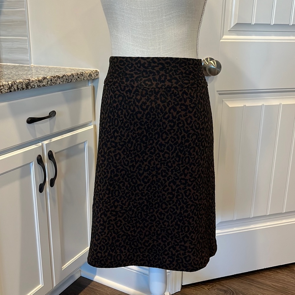 Lane Bryant leopard print pencil skirt